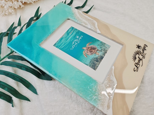 439.オーシャンレジンアート フォトスタンド