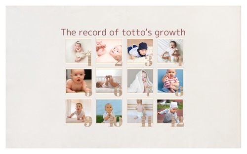 成長記録 ‪✿ タペストリー