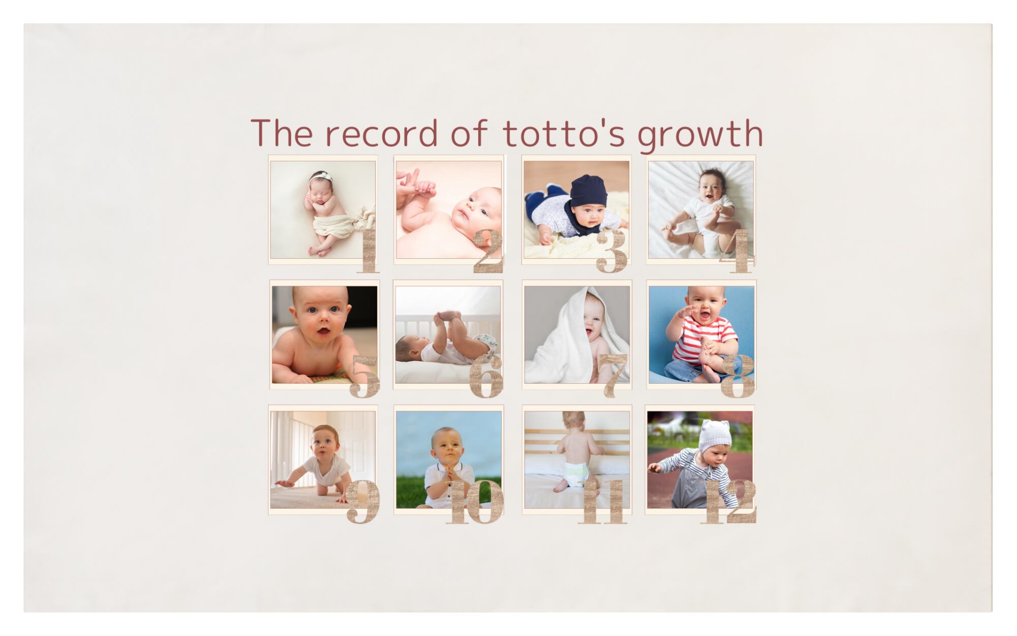 成長記録 ✿ タペストリー