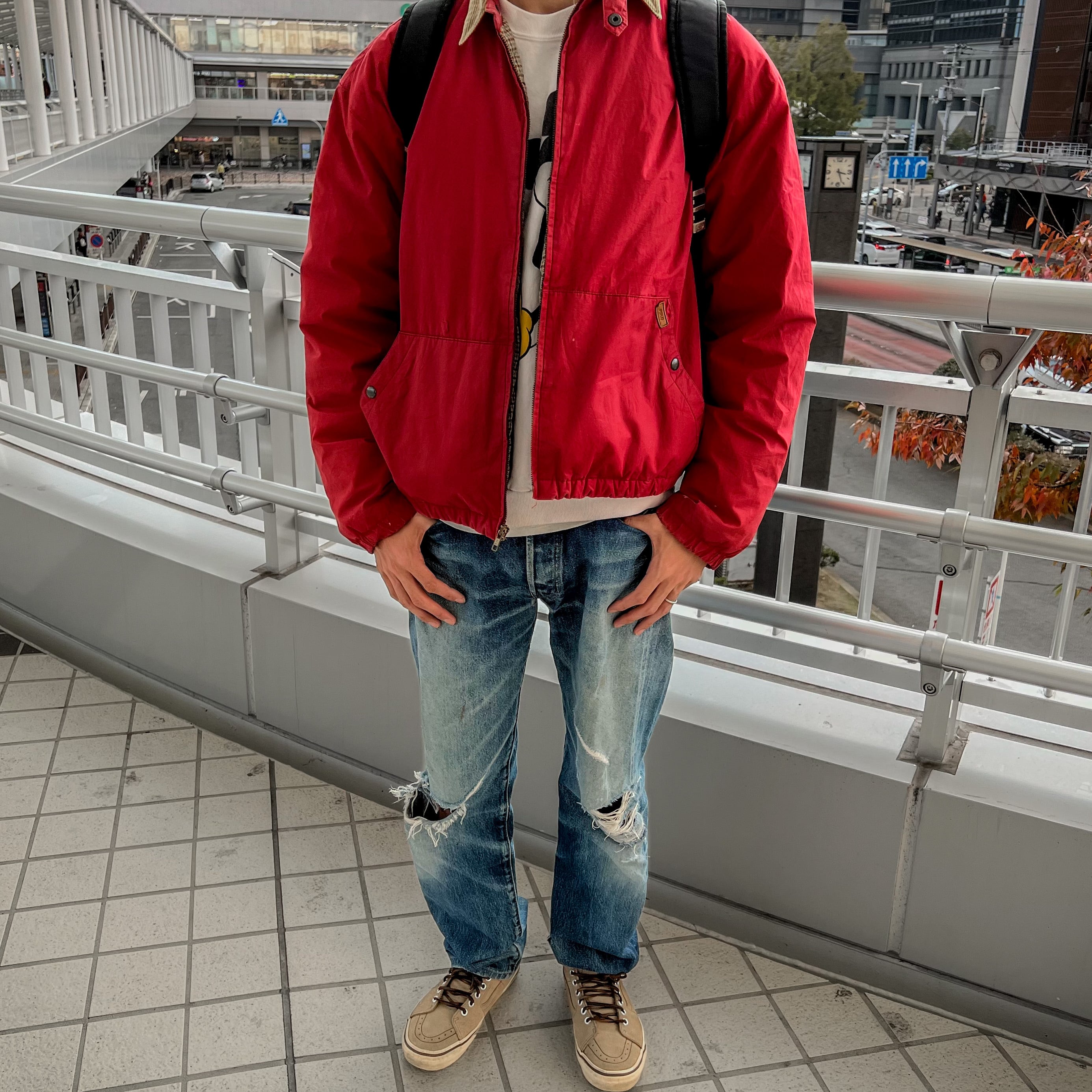 90s ［polo sportsman］Down jacket red ポロスポーツマン ダウン ...
