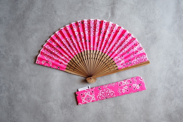 Japanese fan【Bandana × Natural】