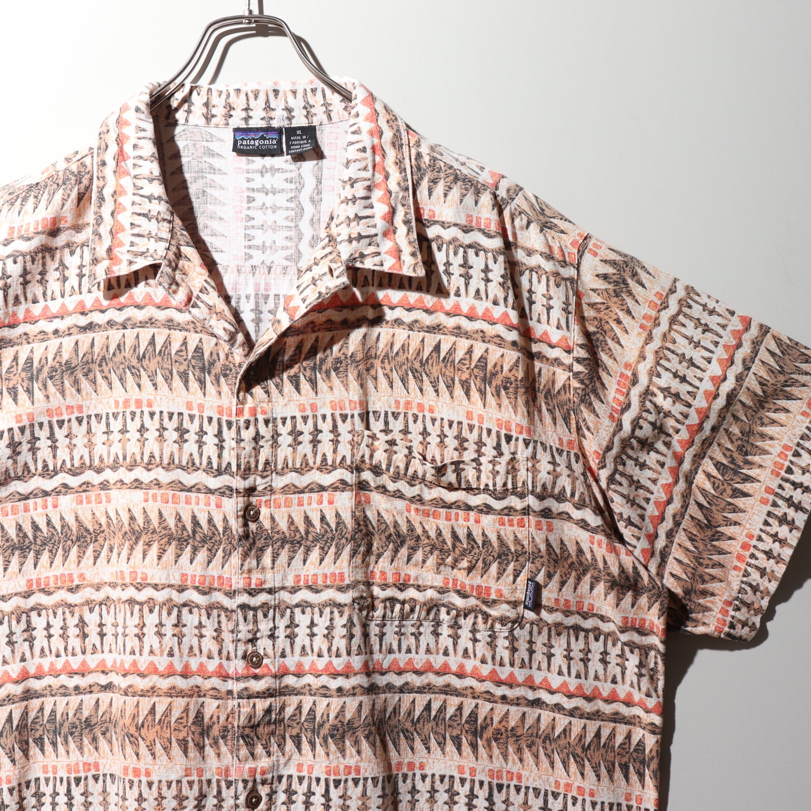美品 M ブーメラン柄 90s パタゴニア A/Cシャツ 総柄