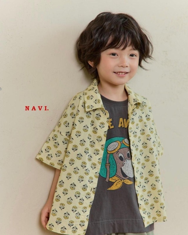 《送料無料》カンナシャツ：kids【navi】※お取り寄せ