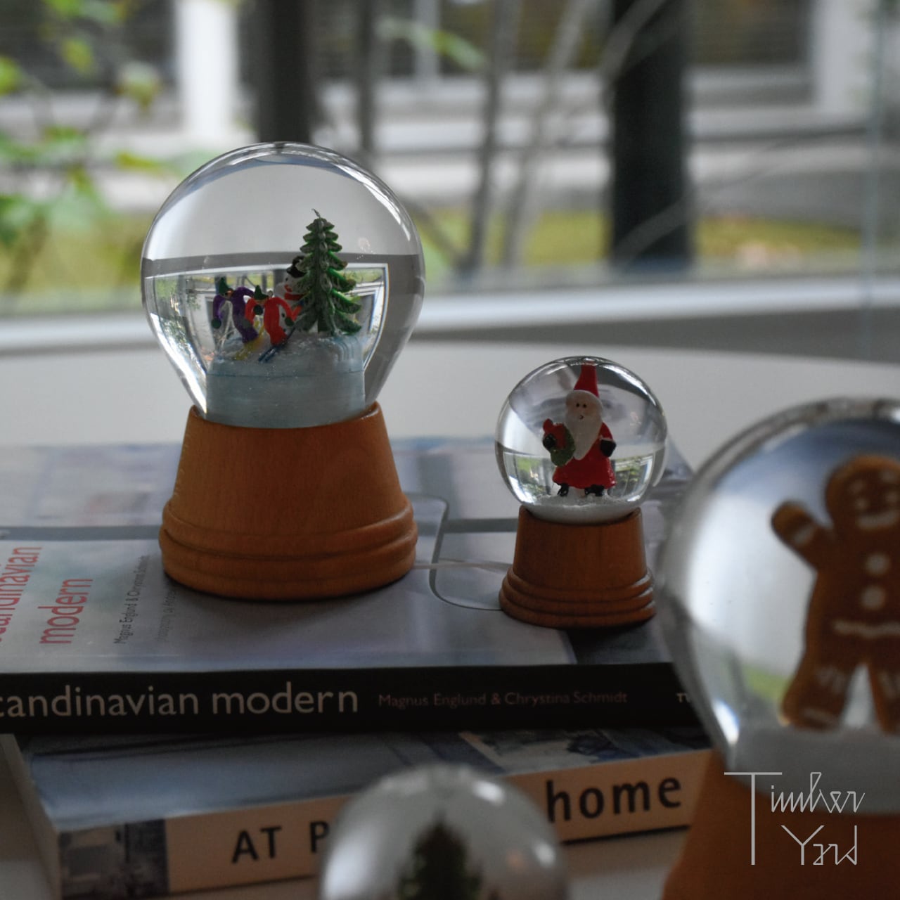 ONLINE限定】スノードーム / ジンジャーブレッドマン / 木製台座