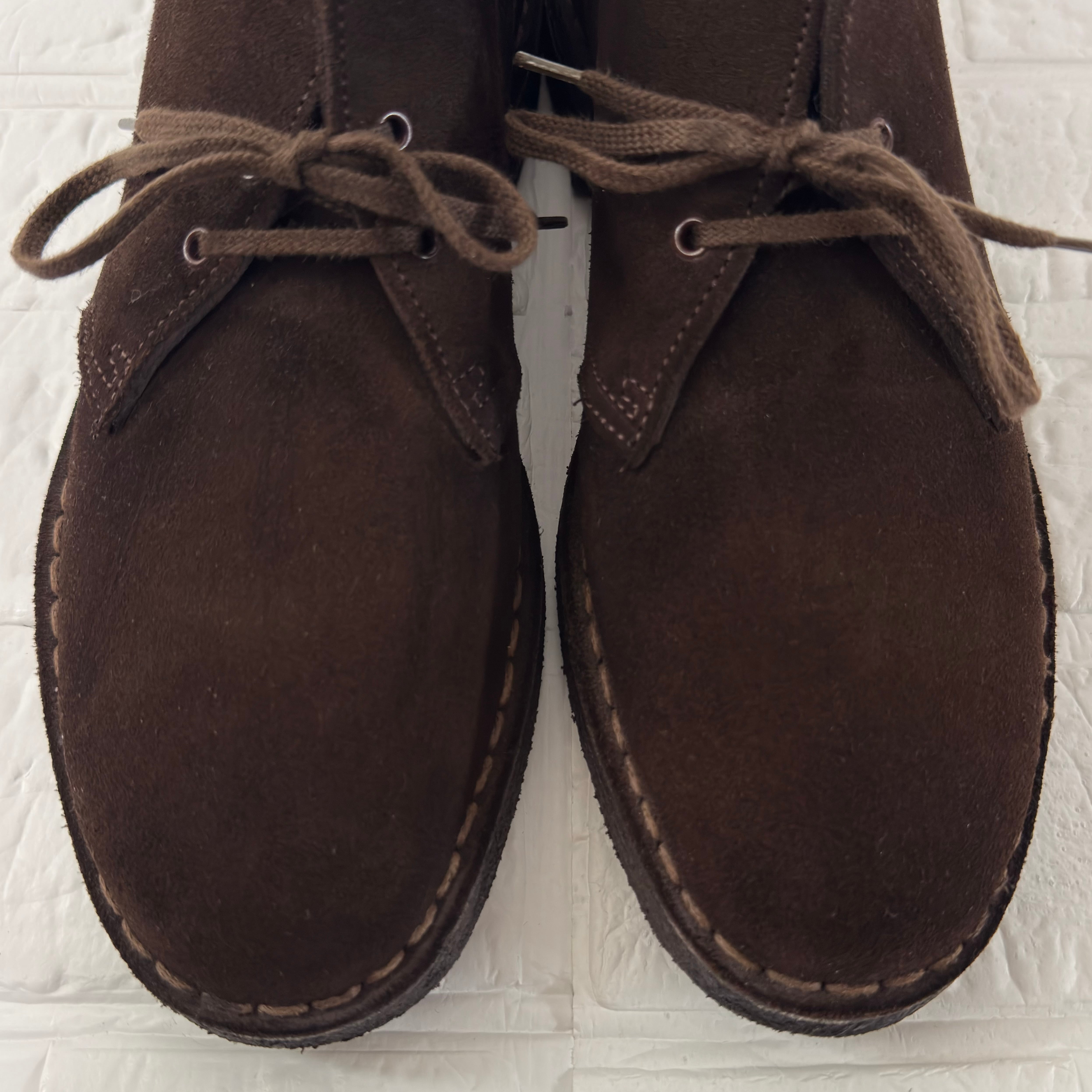 Clarks イングランド製 スエード デザートブーツ (ブラウン、UK6、実寸