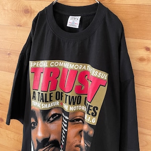 【SHAKA】希少 2PAC＋Notorious B.I.G. 4XL 超オーバーサイズ Tシャツ 半袖 us古着