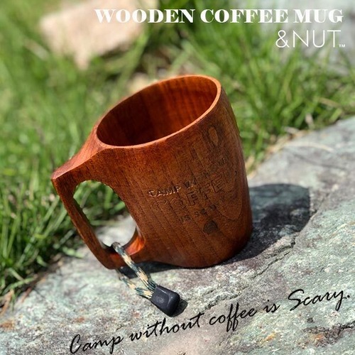 WOODEN COFFEE MUG 木製マグカップ 棗 ナツメ &NUT キャンプ アウトドア made in JAPAN 漆塗り