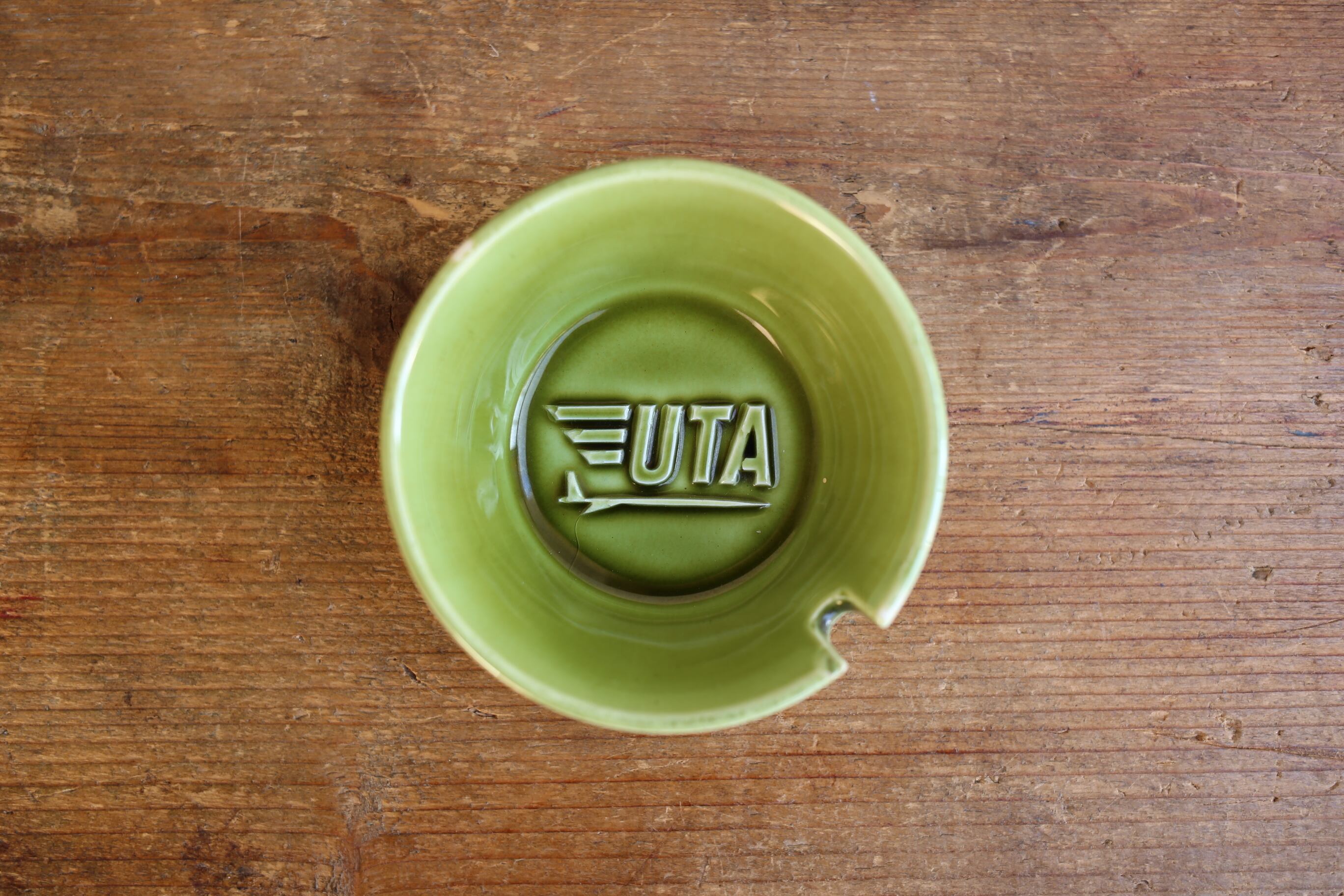 フランス アンティーク ヴィンテージ 『UTA』 灰皿 N-00985