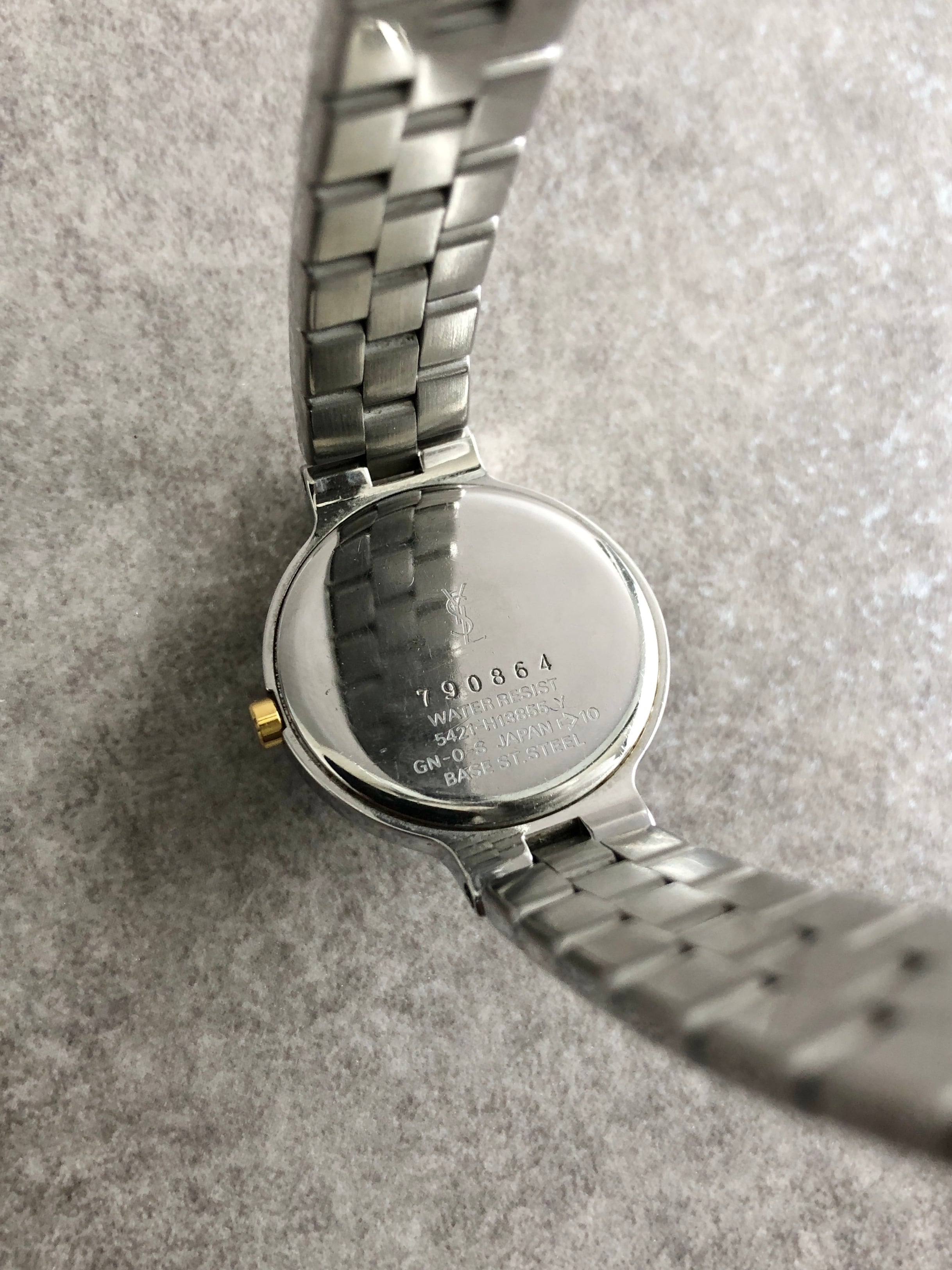 Yves Saint Laurent イヴ・サンローラン 腕時計 シルバー×ブルー YSL