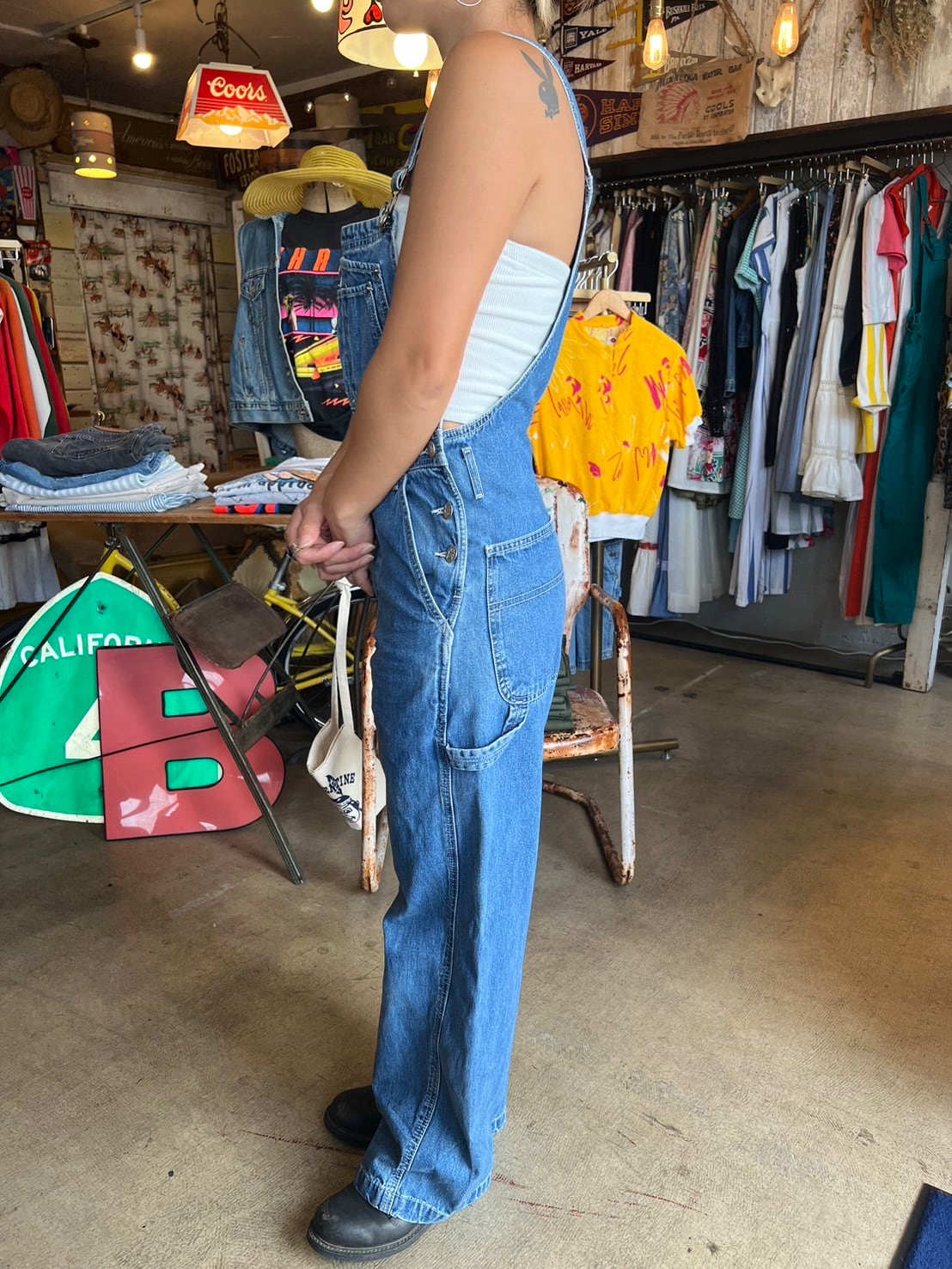 Calvin Klein Denim Overall | BLUE VALENTINE