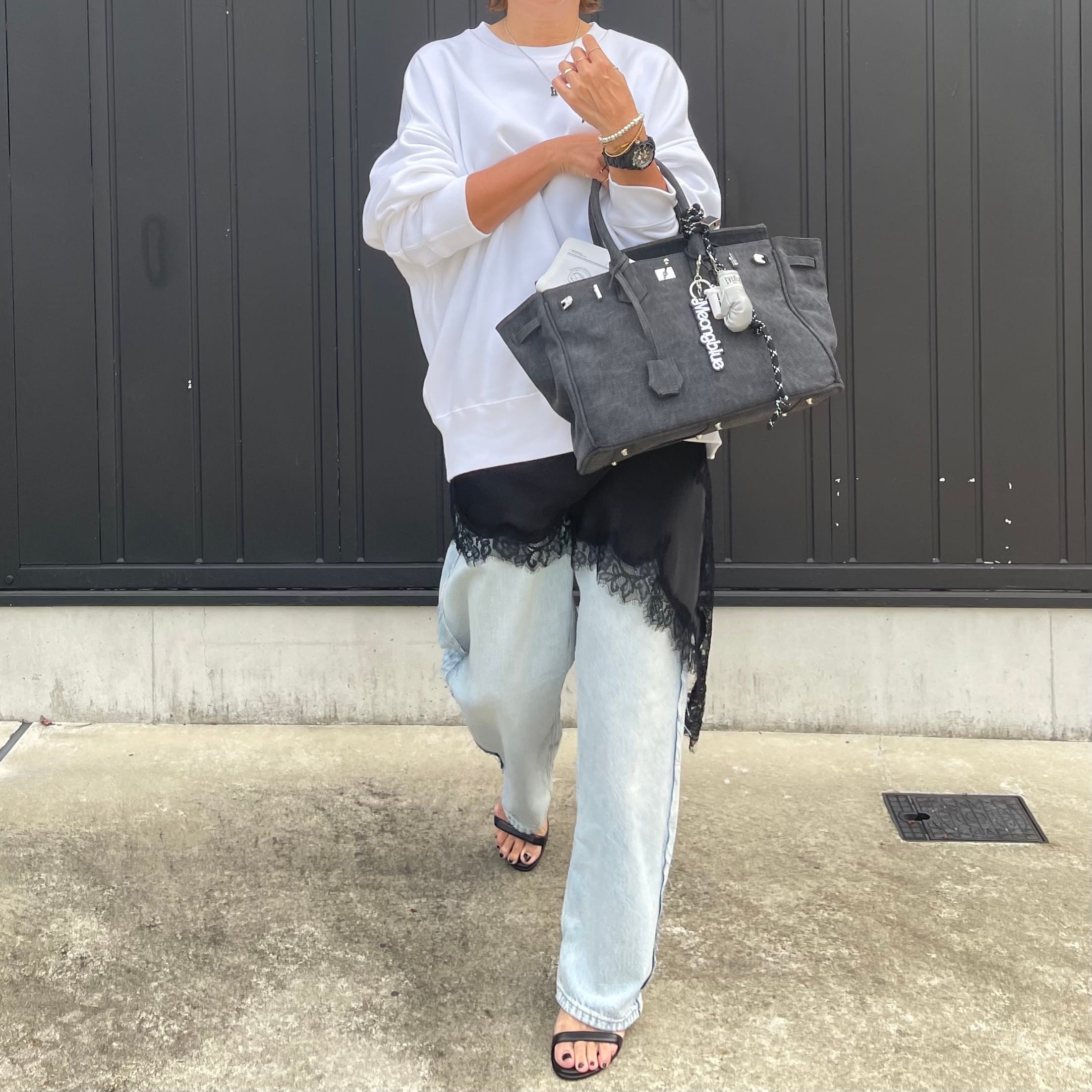 予約販売】KANAGU Army BAG / Heart & cord charm / Vintage Black