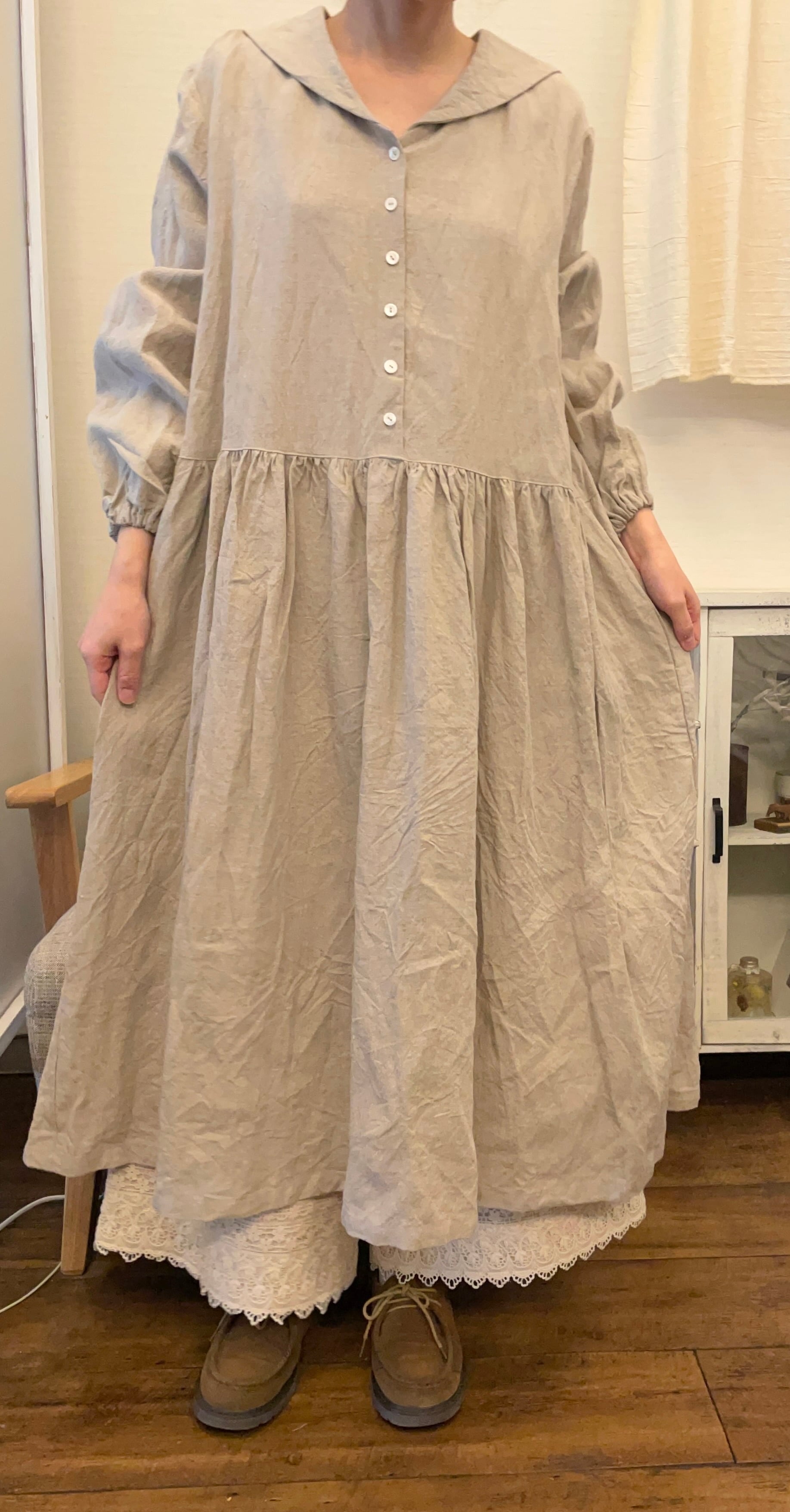 neiro/セーラー襟ボタンOP