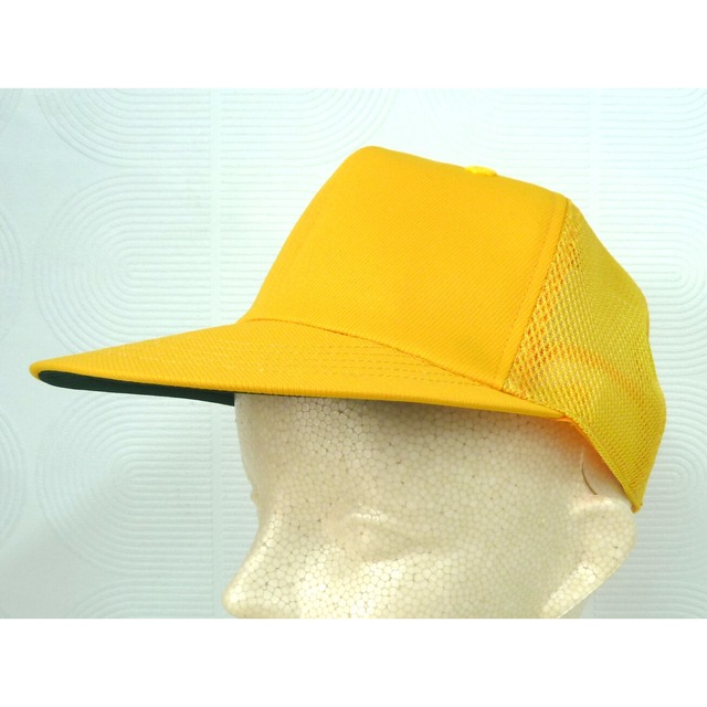 大林小学校　メッシュ通学黄帽子　校章シール付き