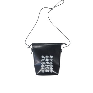 MOL CREW TAG Drawstring Mini Shoulder Bag [BLACK]