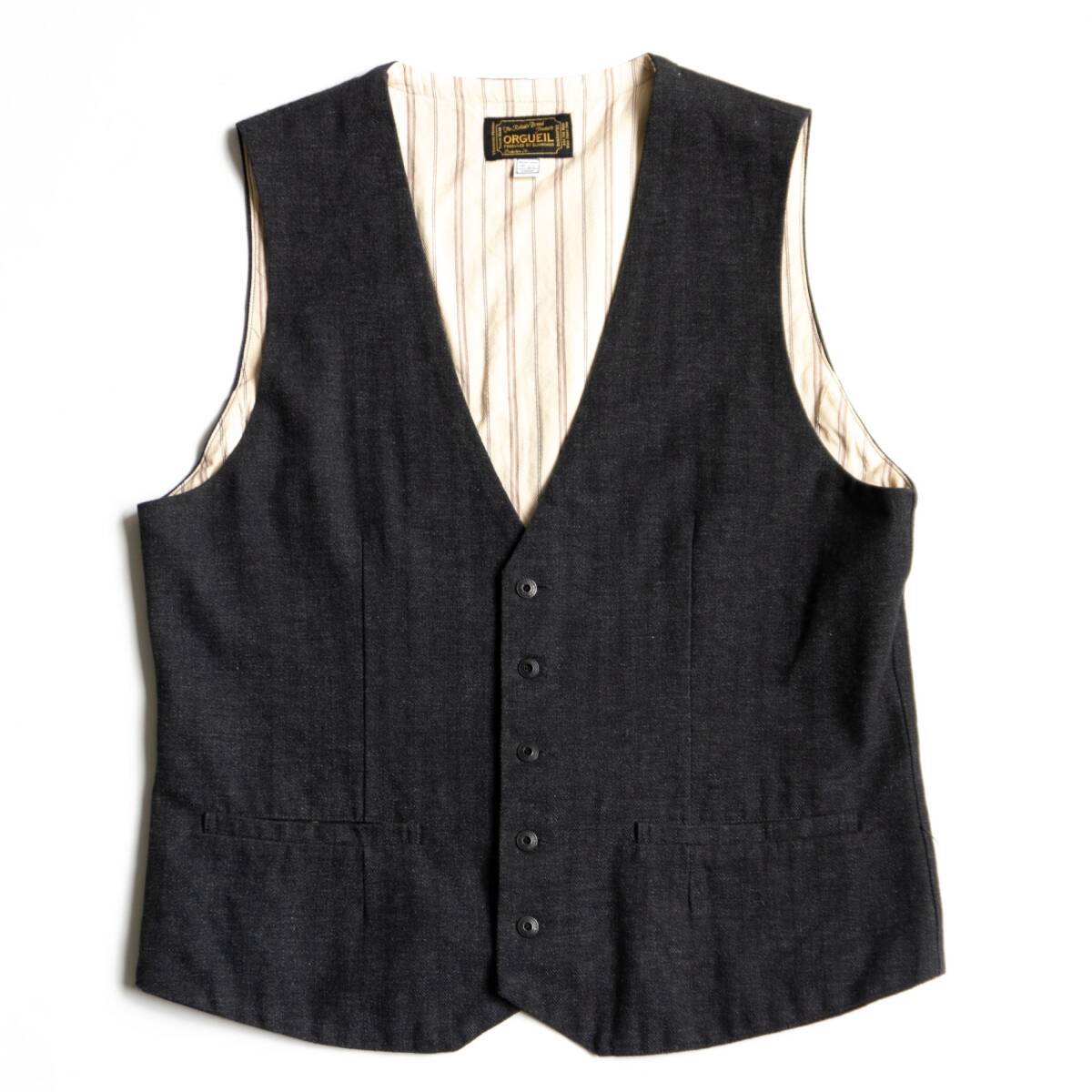 【美品】ANATOMICA ビーチクロスベスト サイズ44 美品/ビッグサイズ】 ANATOMICA 【BEACH CLOTH VEST】 44 ビーチクロス