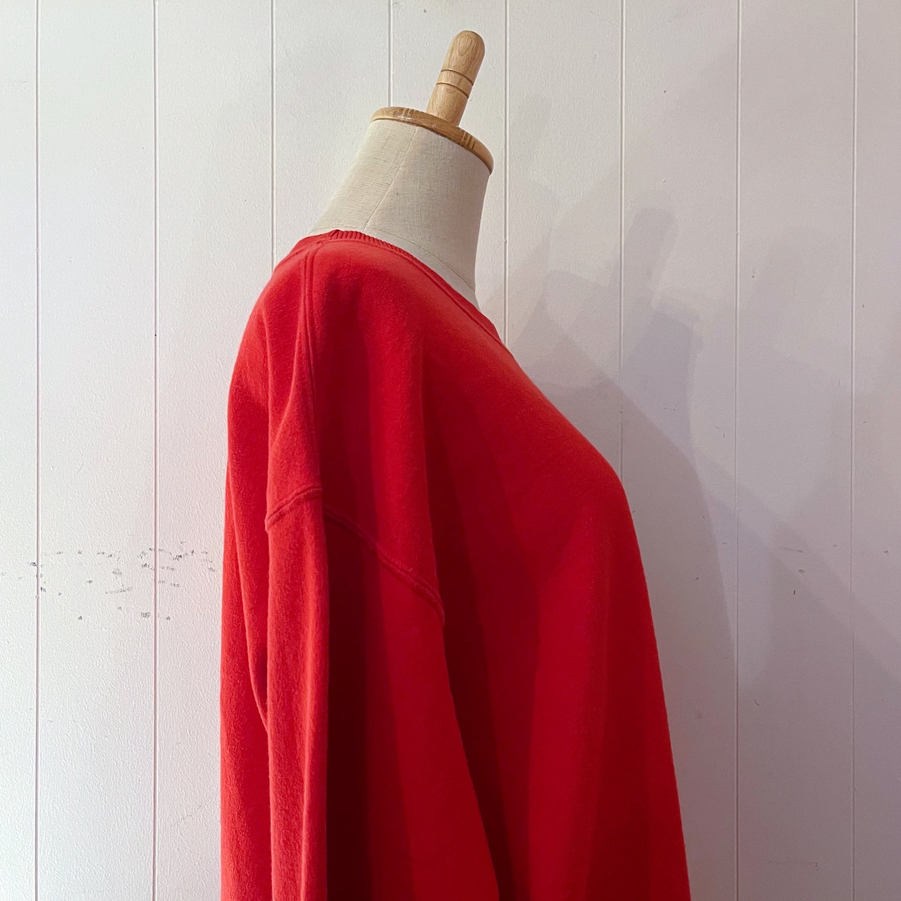 red heavy weight sweat