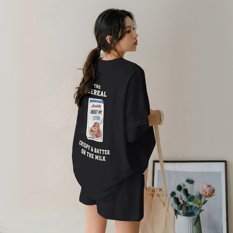 即納】Y-601 2026春夏新作♡【上下セット】CEREALTシャツ×ショート