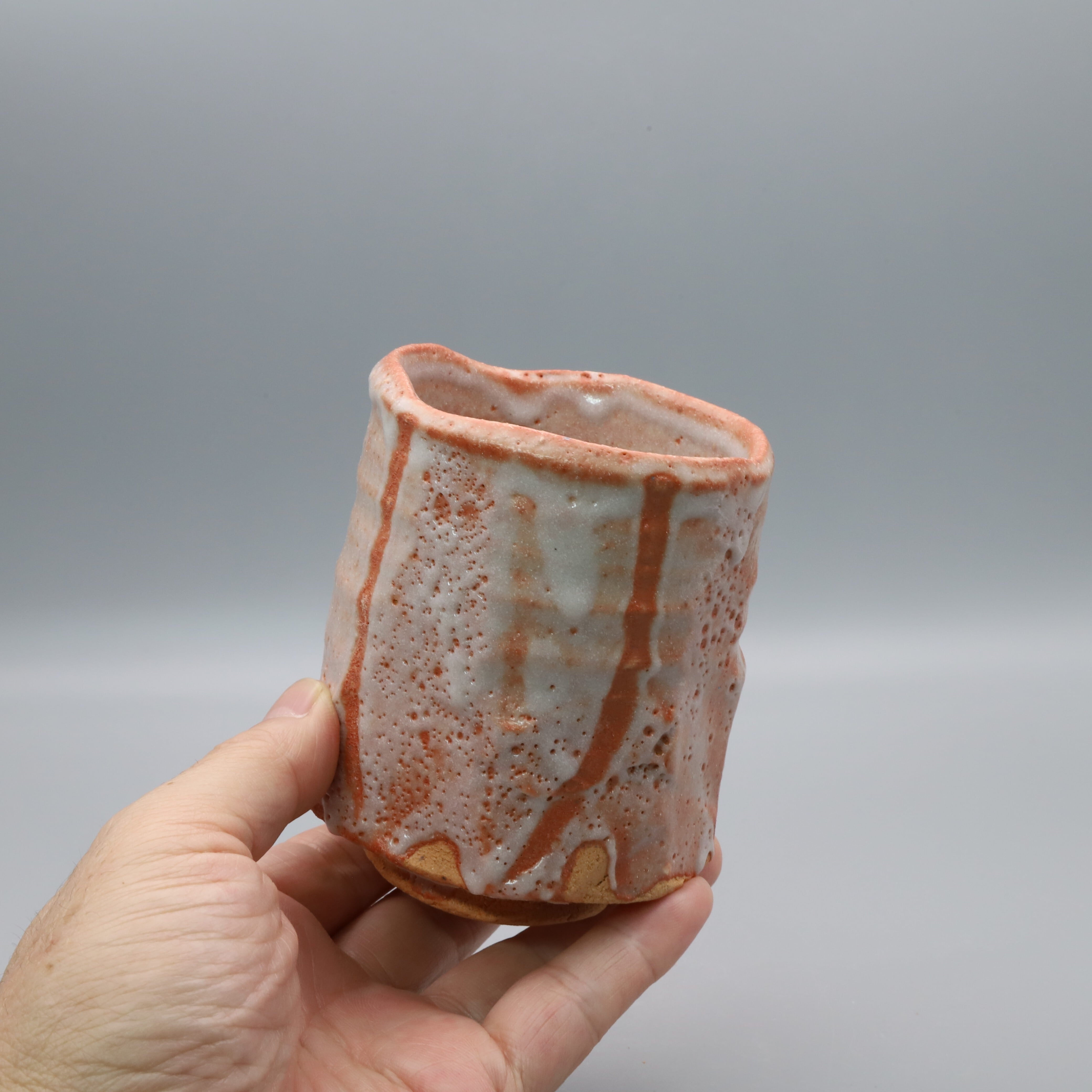 山田 正和 志野湯呑 Masakazu Yamada, Shino yunomi (teacup） | 茶碗