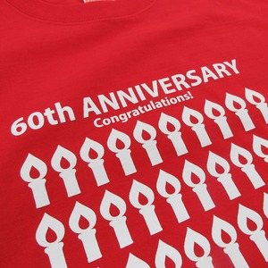 還暦祝い キャンドル デザイン Tシャツ ms09 還暦 お祝い 父 母 ギフト プレゼント 60歳