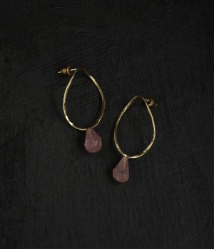 Twist / earrings - Epidote