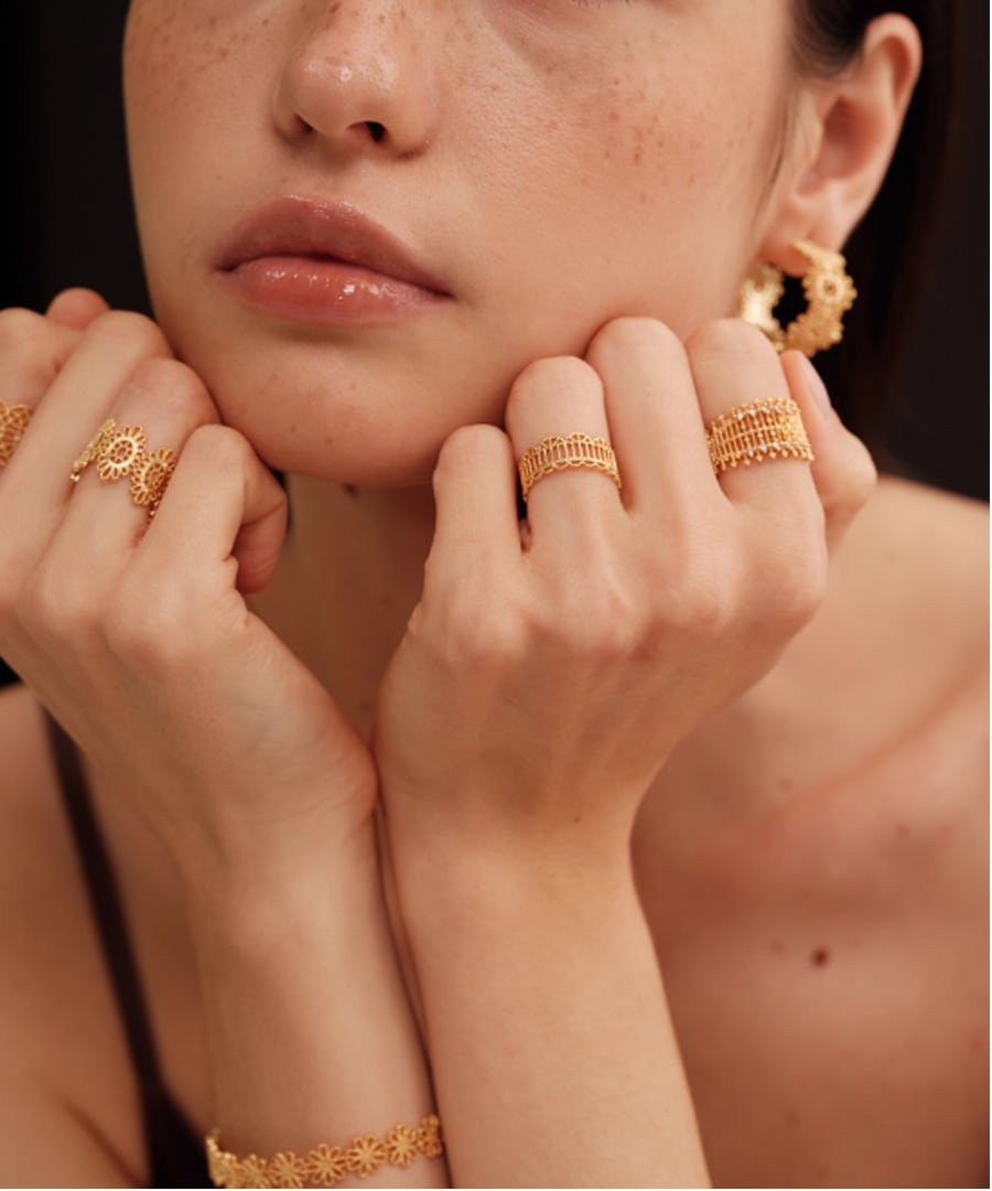 レースデザインリング【e-70118】