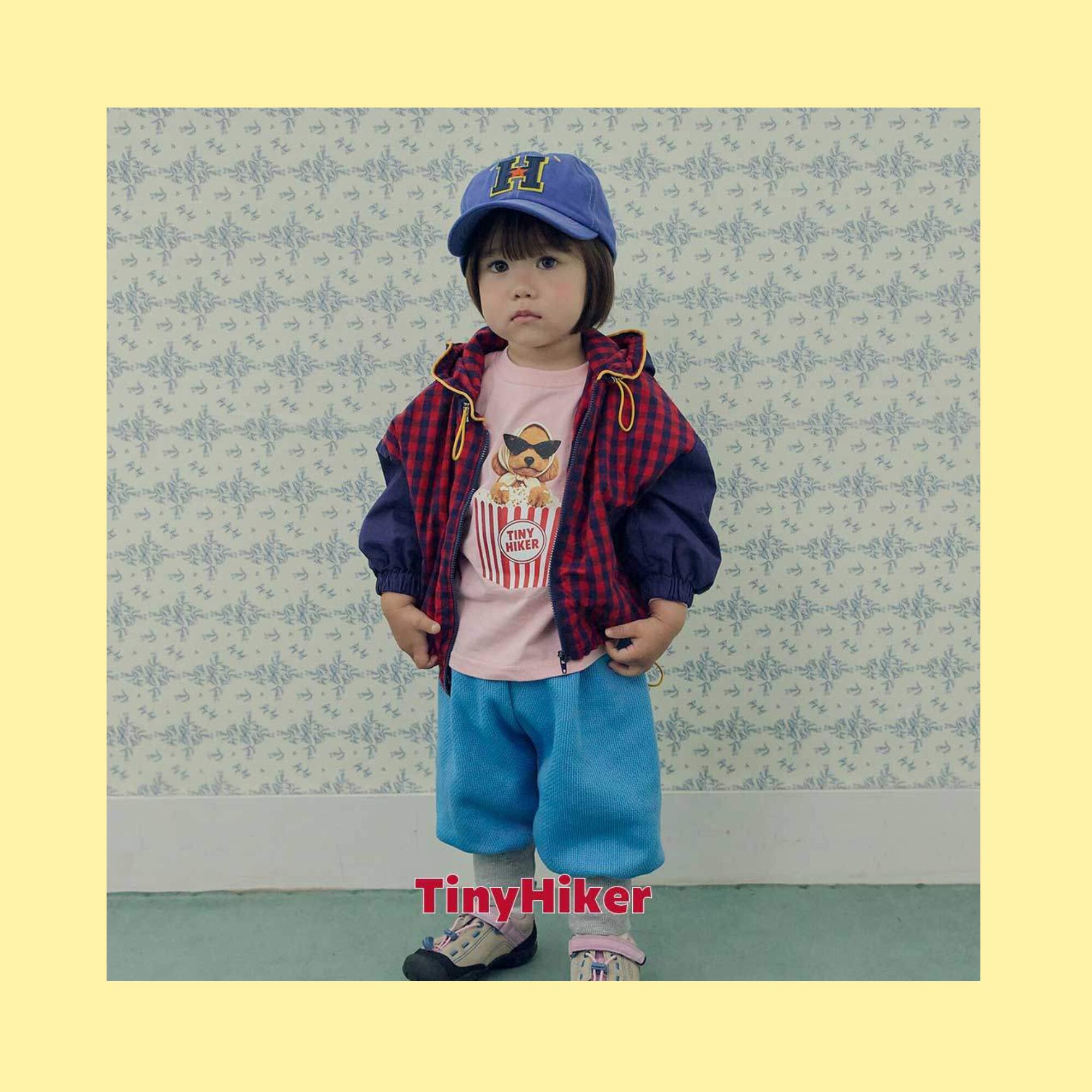 《取寄》チェックジャンパー:kids【TinyHiker】※送料無料