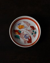 小皿　扇面図　/　明治〜大正期