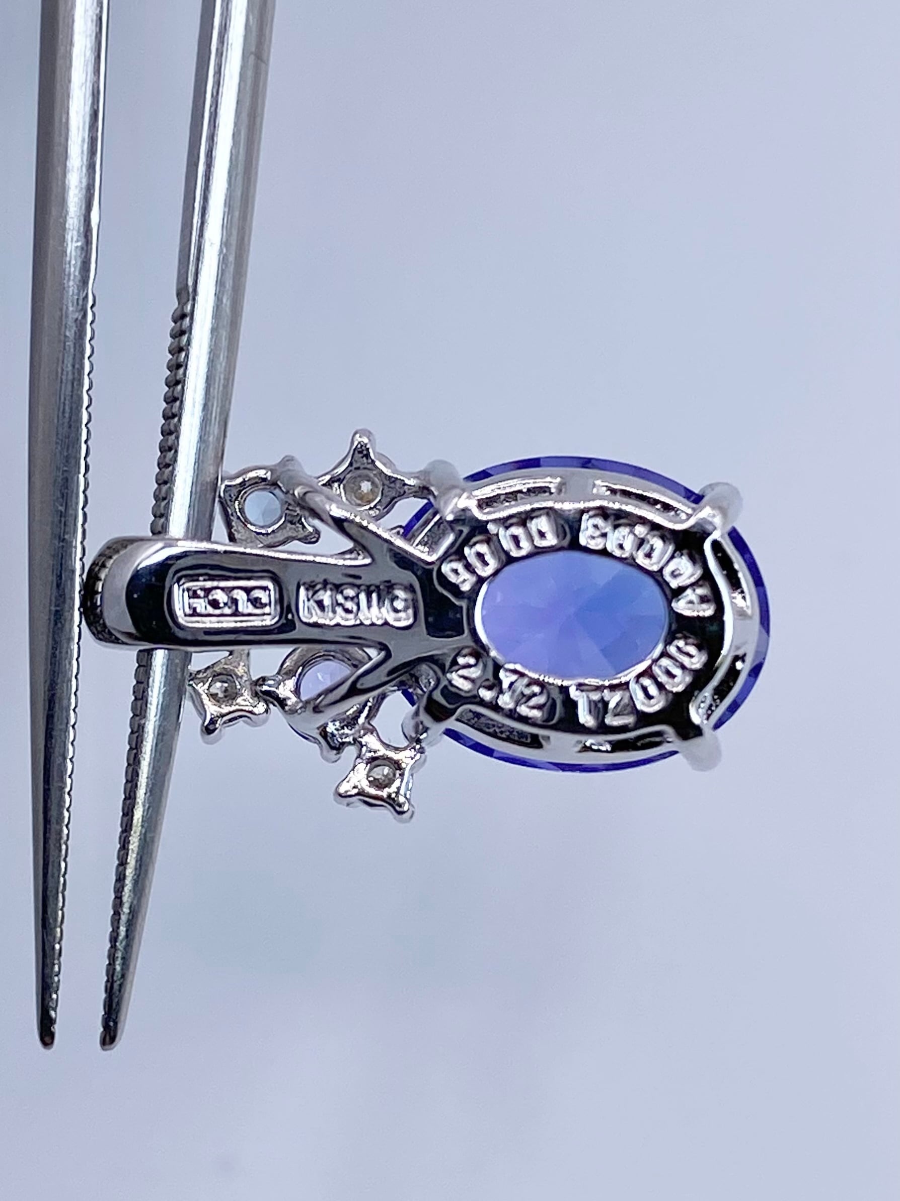 チェッカーボード＆コンケーブカット】タンザナイト 2.72ct・0.06ct