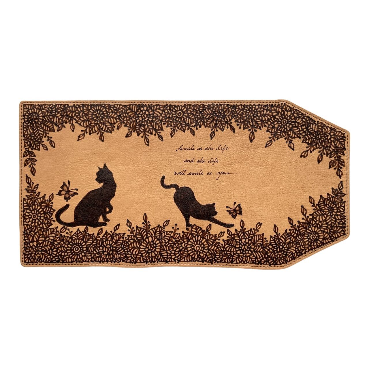 Qutyjoy】手描き一点もの BOOKカバー／手帳カバーA6(文庫本サイズ