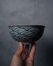 夫婦茶碗　青海波