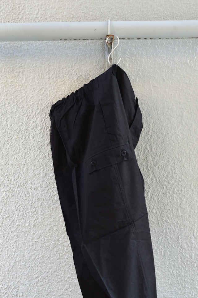 East German Army 80s Custom Dyed Black Dead Stock Fade Black Work Trouser 東ドイツ軍 1980年代 ワークトラウザー