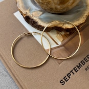 big hoop pierce/gold