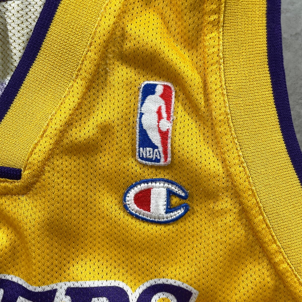 kids】Champion NBA LAKERS ロサンゼルス レイカーズ ゲームシャツ