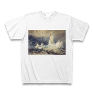 ベルロック灯台（ウィリアム・ターナー）：厳選名画Tシャツコレクション（ホワイト）・世界の美術作品名画グッズ【安心の送料込・税込】