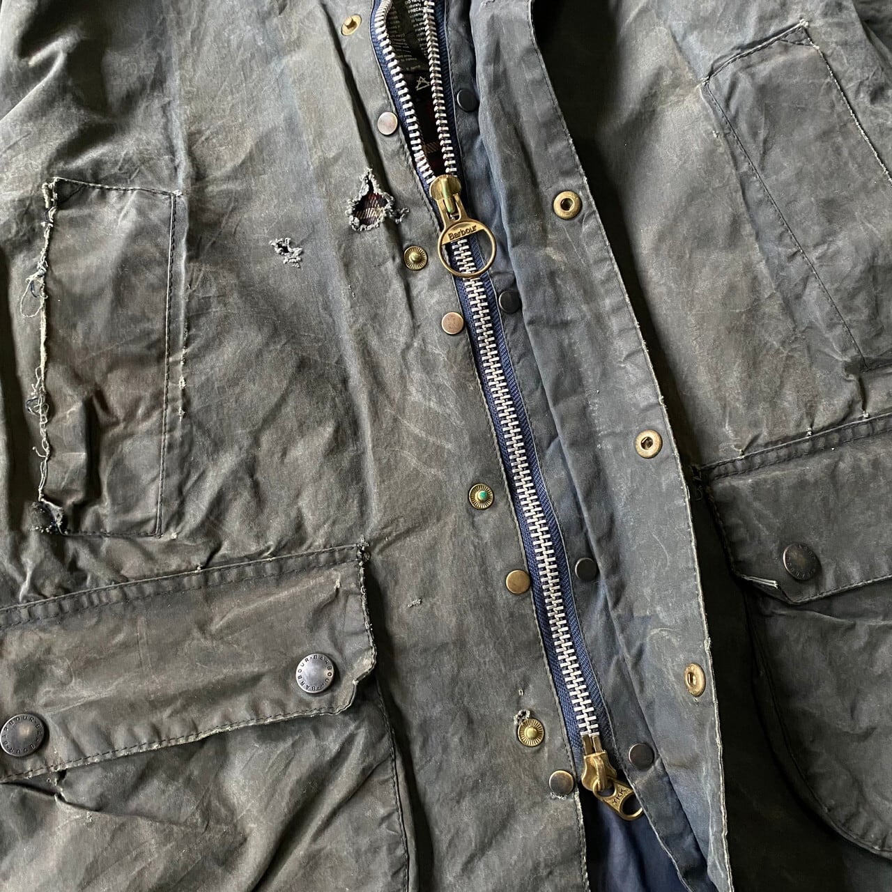 【Barbour】BEDALE　バブアー　ビデイル　ネイビー　英国製　C42