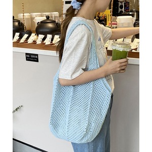 ニットバッグ レディース 韓国 ニット トートバッグ 大容量 A4 軽量 おしゃれ かわいい 大人 サブバッグ 買い物バッグ 柔らかい 通勤 通学 無地 大人可愛い 大人女子