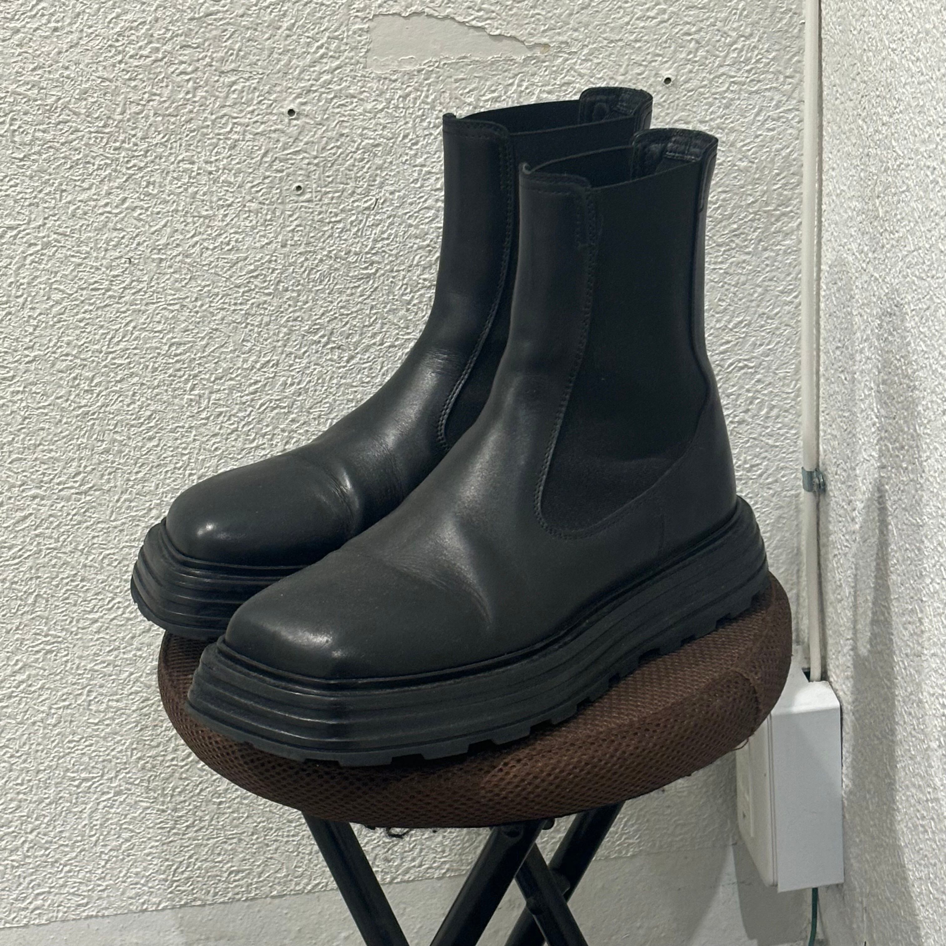 JIL SANDER ジルサンダー スムースレザー サイドゴアブーツ SIZE.41 