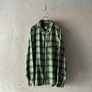 -Patagonia- 00's rhythm zip check flannel shirt