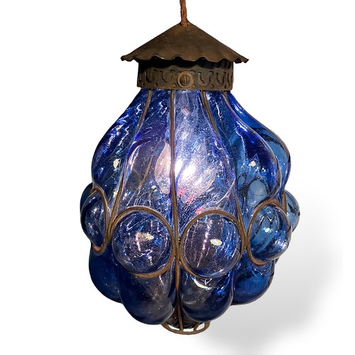 【ヴィンテージ スペイン製 ガラス　ペンダントライト】