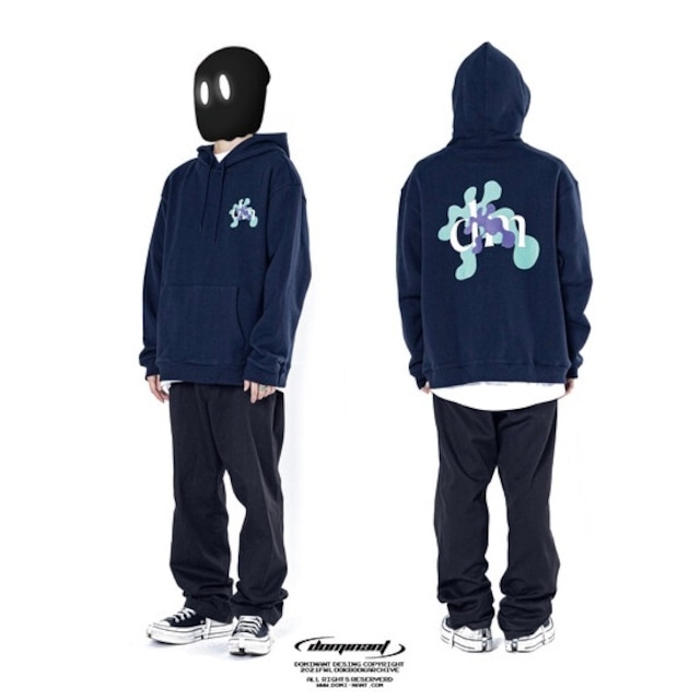 【DOMINANT】dominant momg gle hoodie (NAVY)