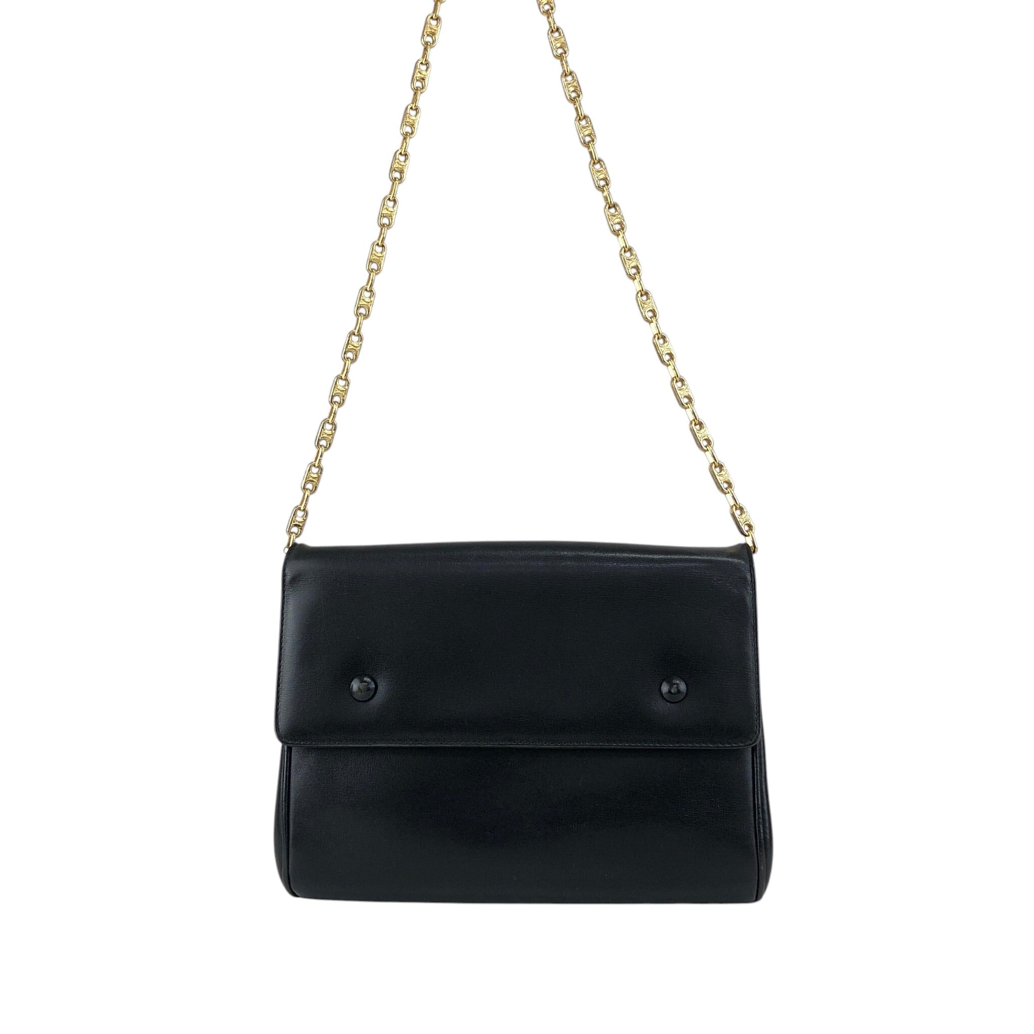 CELINE セリーヌ ショルダーバッグ ブラック ホースビット ブラゾン