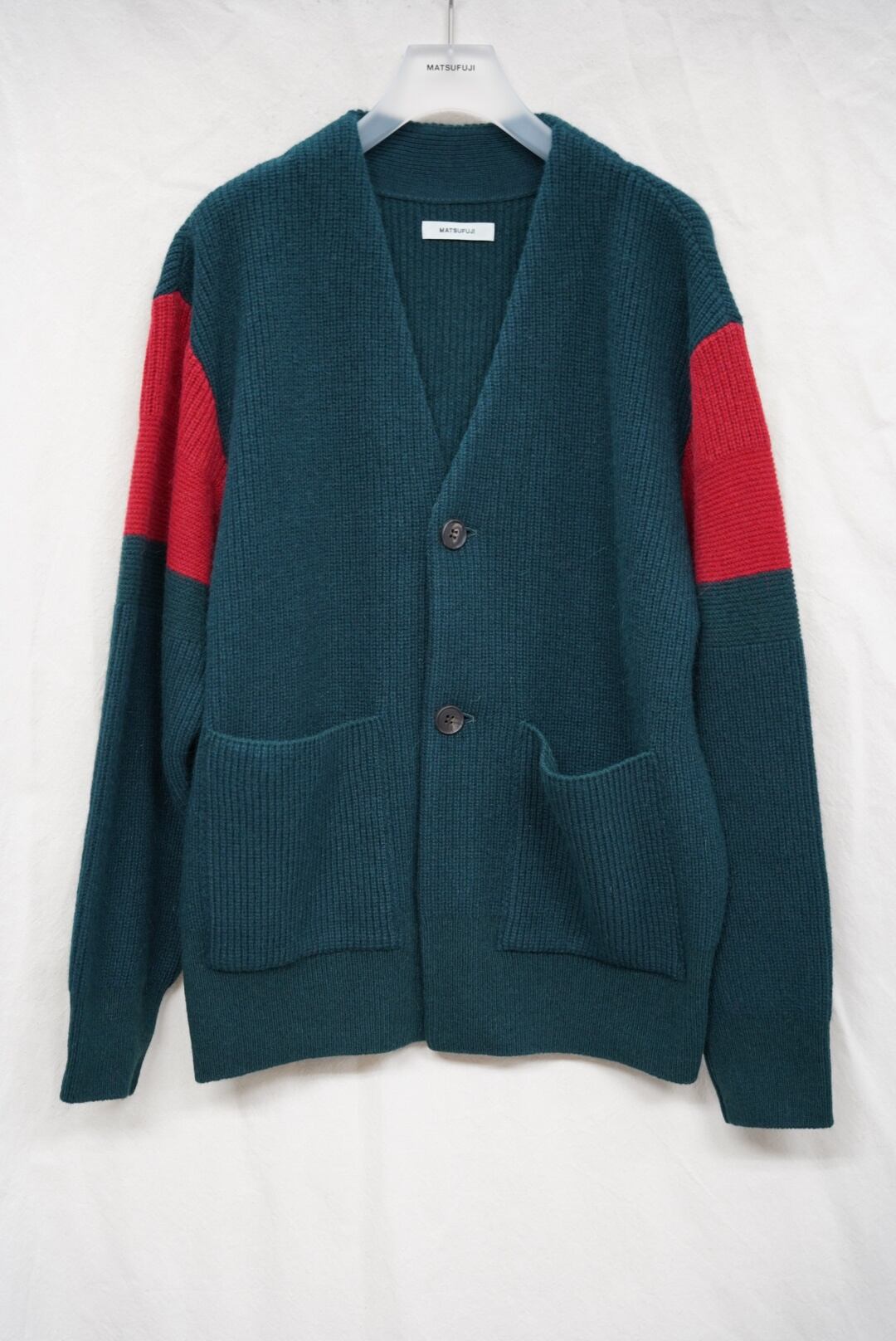 MATSUFUJI / Wool Knit Cardigan(GREEN) | THE MODERN AGE