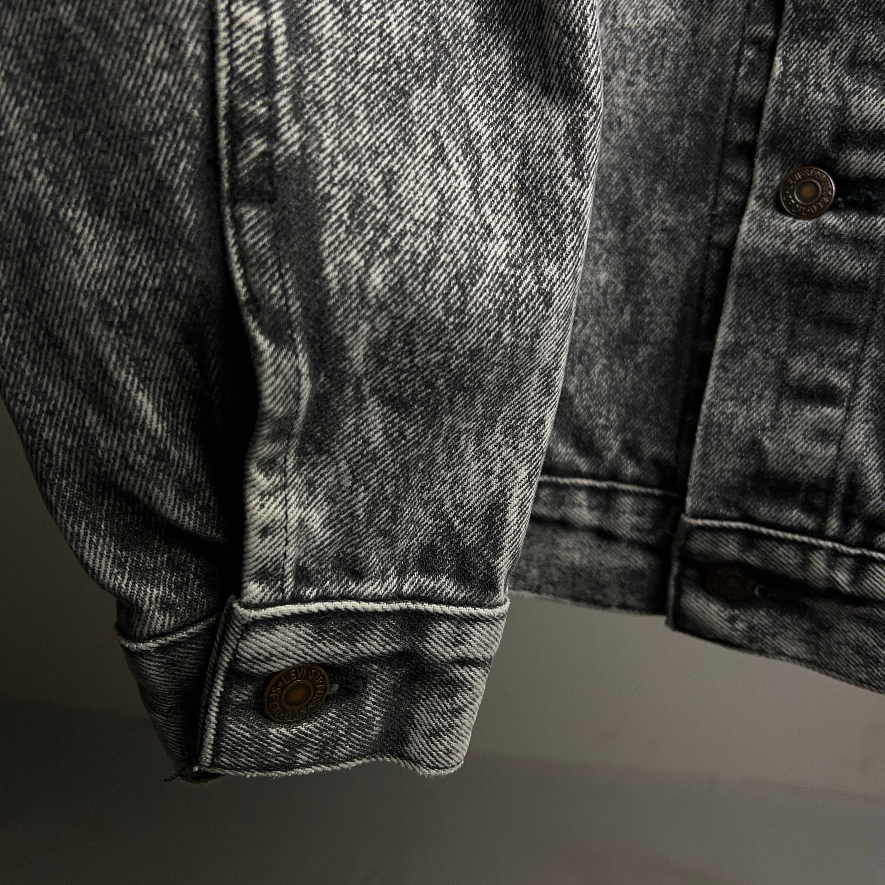90's Levi's 70508-0256 Black Denim Jacket 90年代 リーバイス