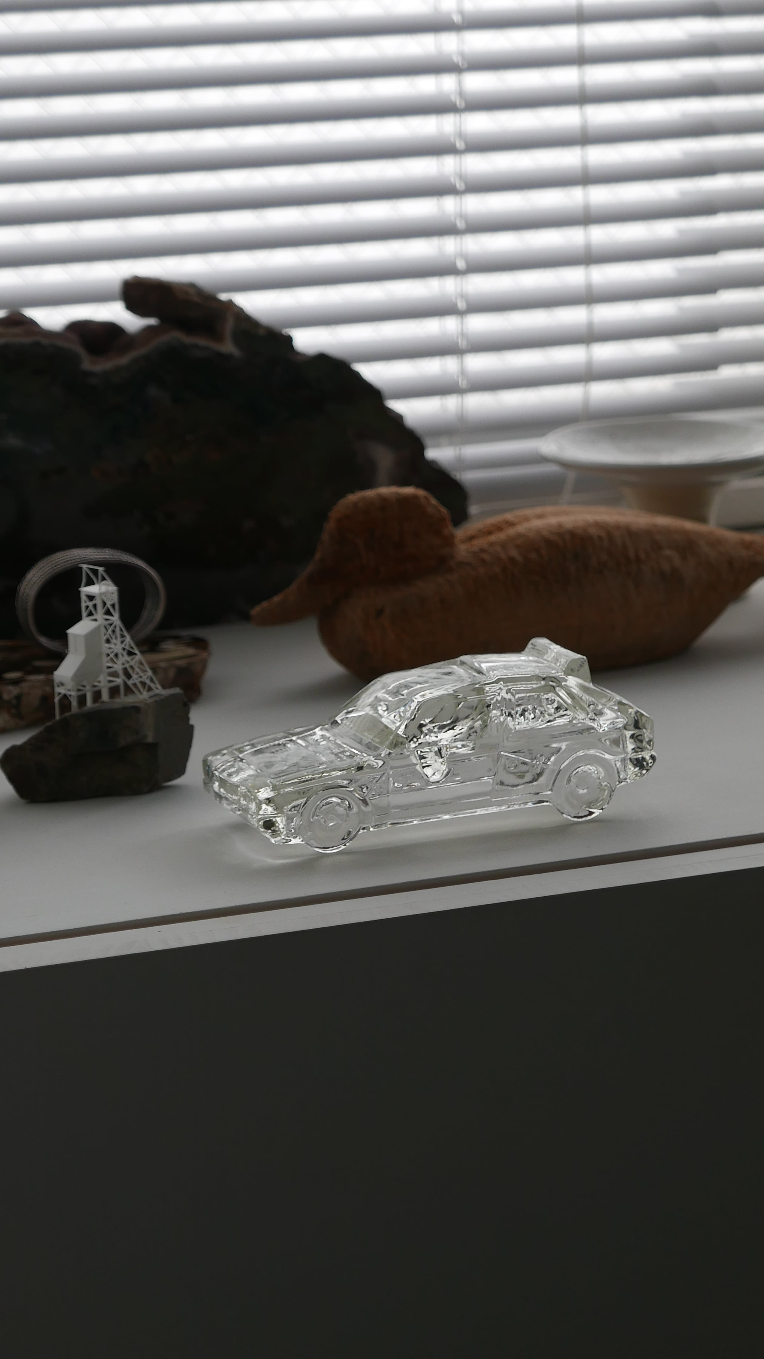 old italy , sports car , glass object