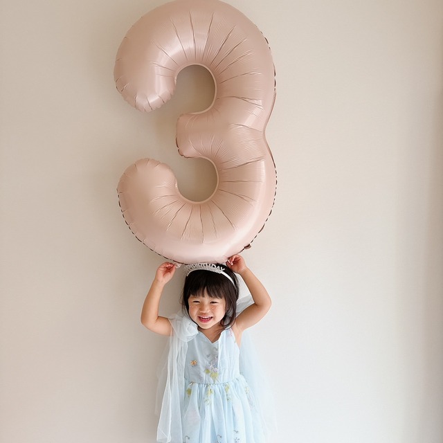 即納くすみcolor number balloon ≪pink≫一部お取り寄せ