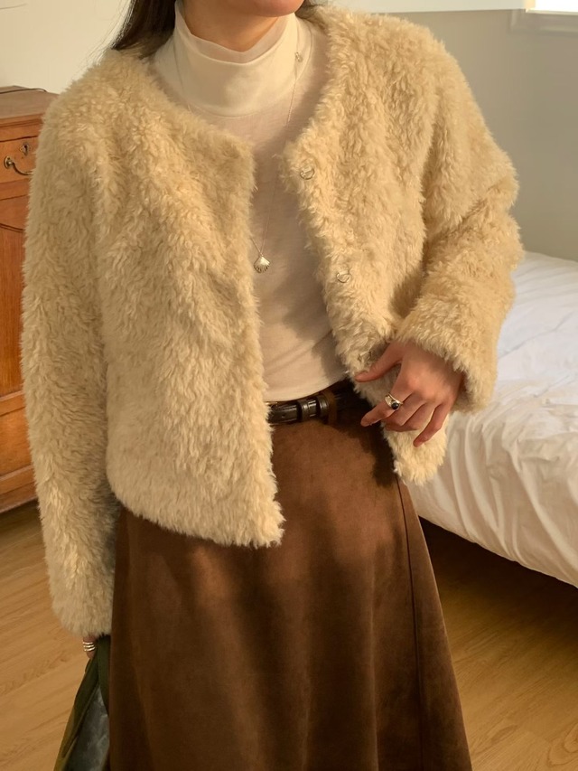 (予約) signature / Amuse fur jacket 2color