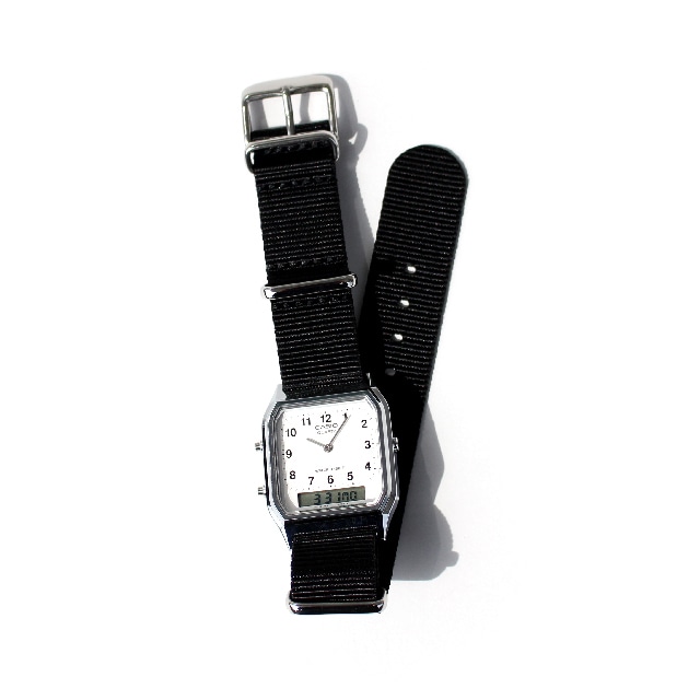 CASIO BASIC WATCH DIGI-ANA 06 / NATO-type Strap / Black