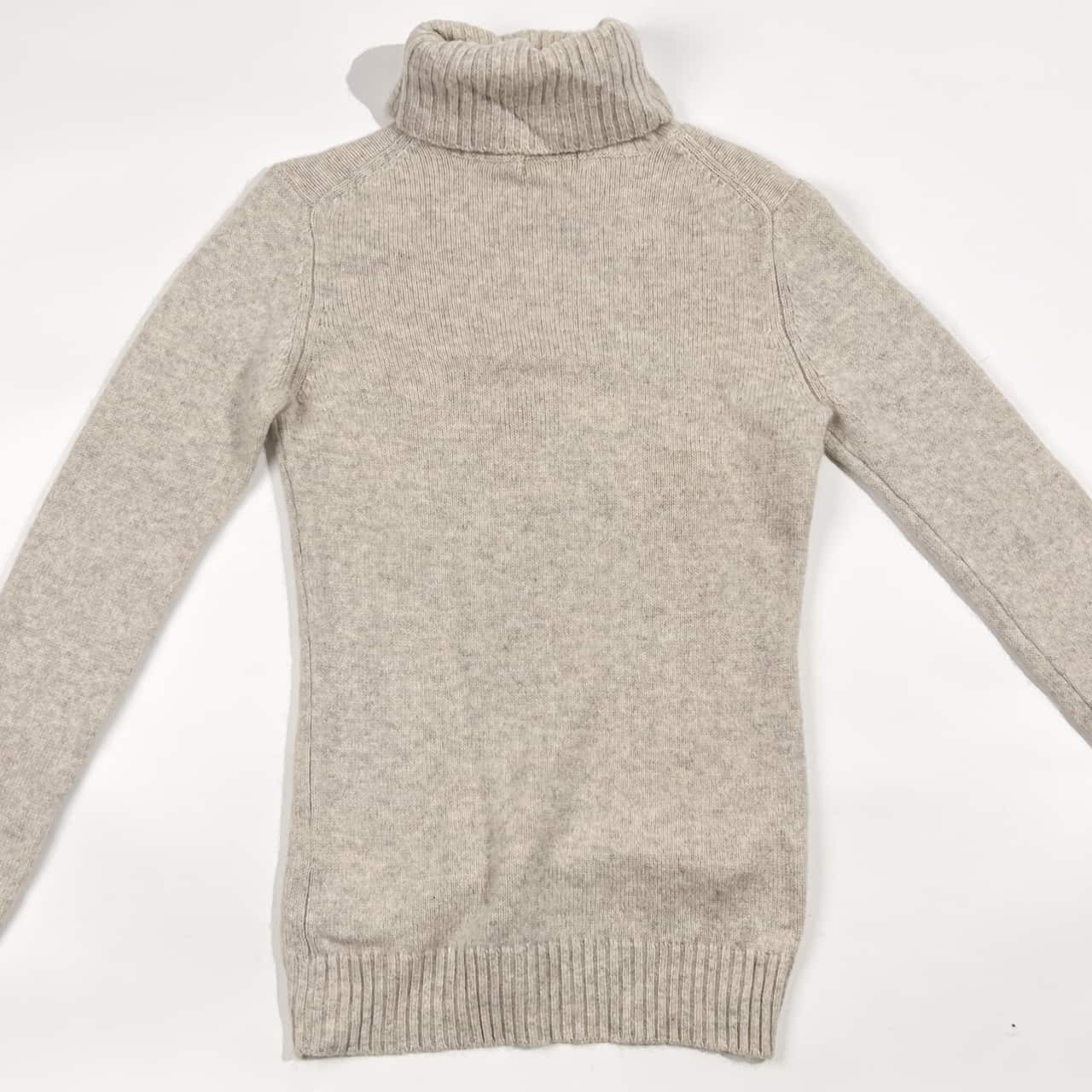 カシミヤ100% PROFILE プロフィール タートルネック ニット セーター 38/アイボリー 系 レディース