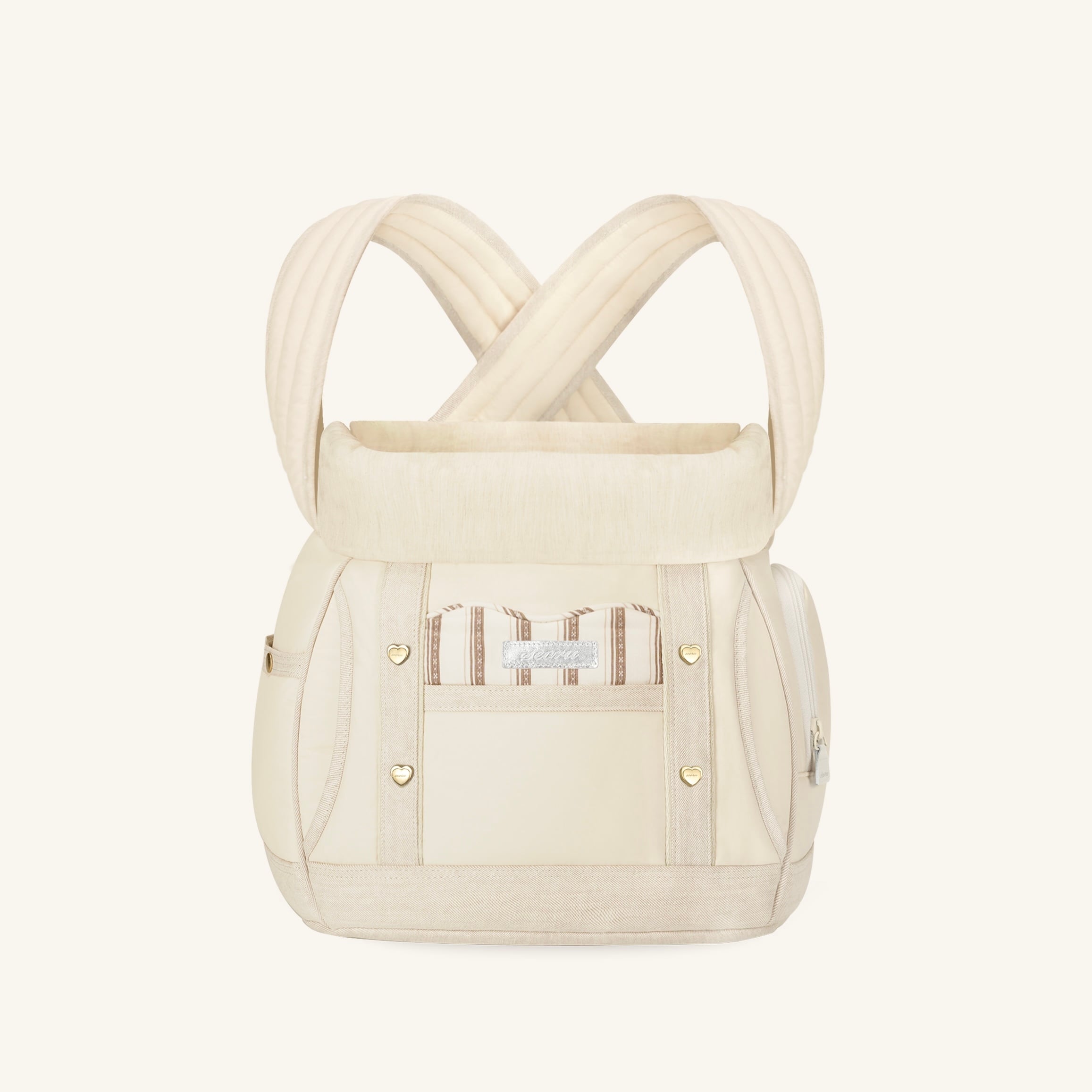 seoru 韓国　犬　キャリーバッグ　ショルダー S 予約【seoru】Front Bag ( beige ) | ropet