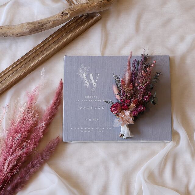 イニシャル フラワーウェルカムボード│結婚式 スワッグ | DIY store PBW